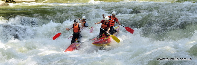Rafting on the Prut river