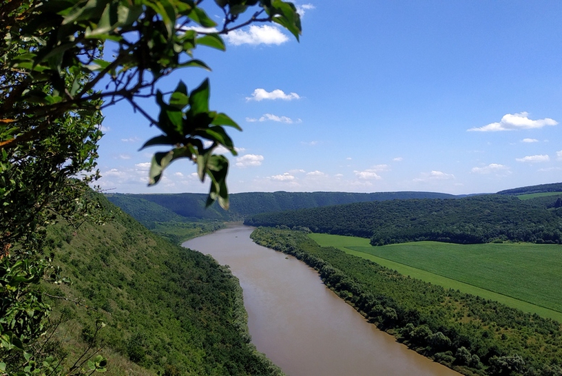 Panoramic view on the Dniester River