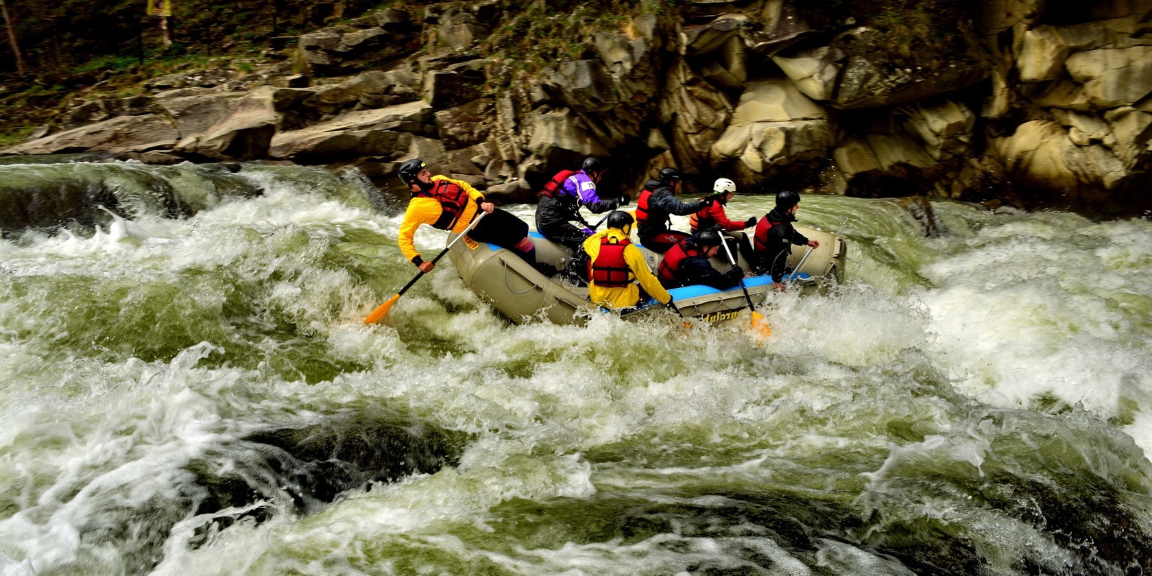 Rafting. The Carpathians