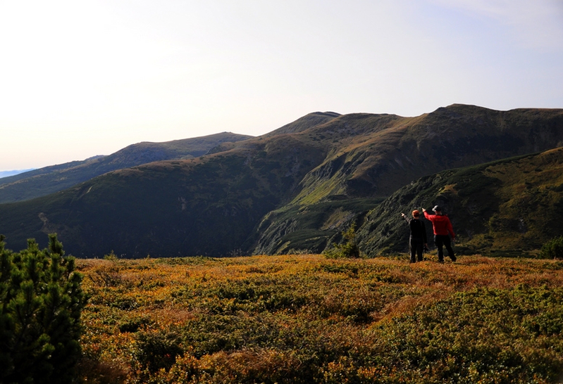 Hiking in the mountains