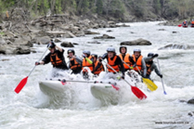 rafting in the Carpathian