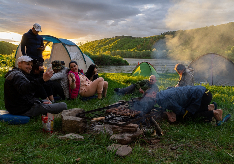 Vacation on the Dniester river