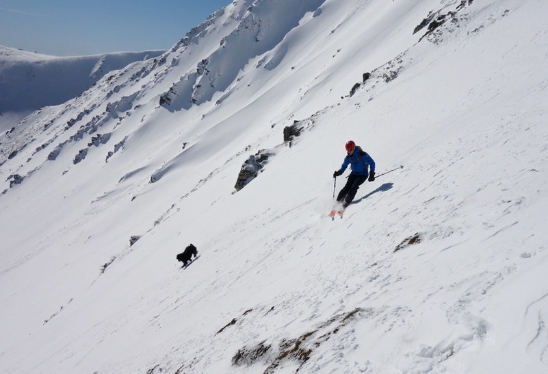 Freeride on the wild hills