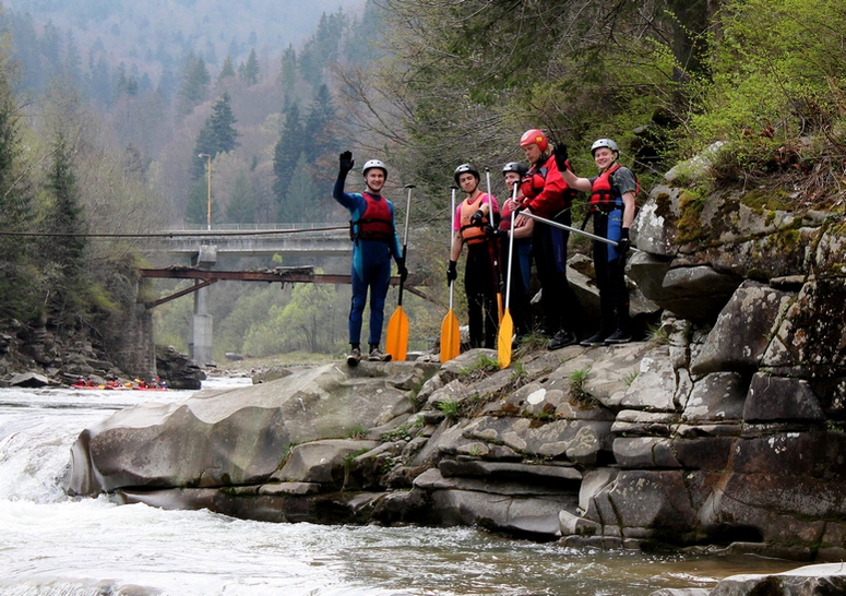 Rafting in the Carpathians