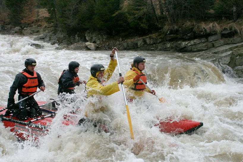 Rafting in the Carpathians