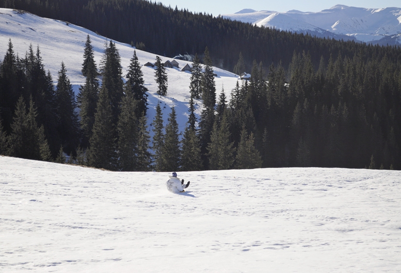 Carpathian Mountains in the winter