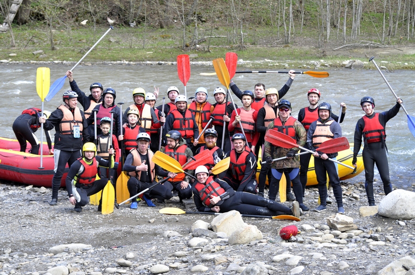 Rafting in the Carpathians