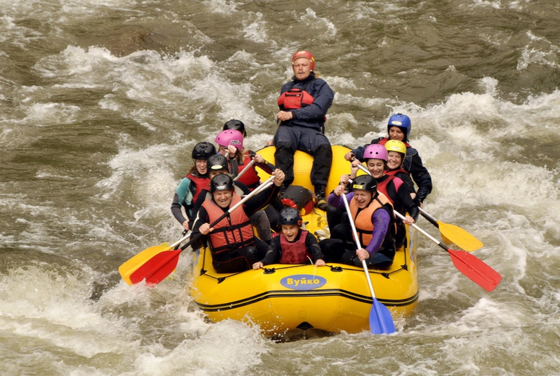 Rafting in the Carpathians