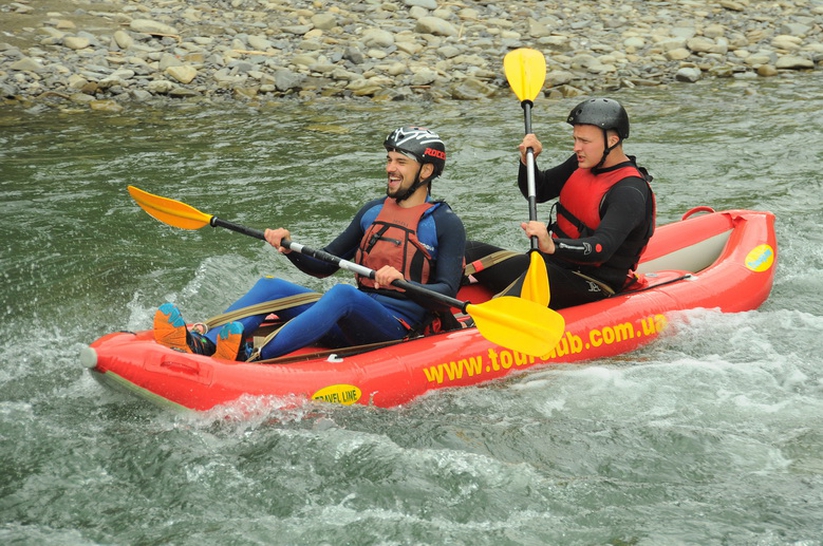 Rafting in the Carpathians