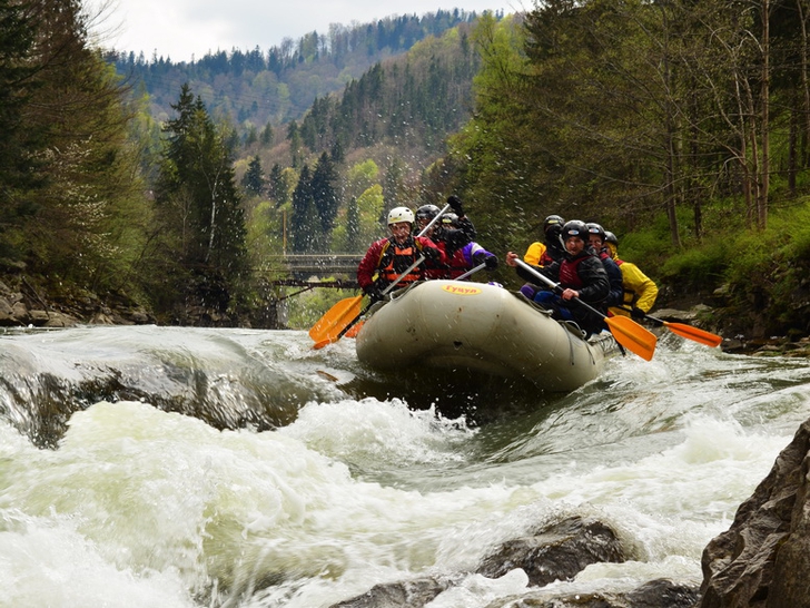 Rafting in the Carpathians