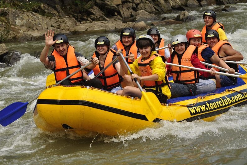 Rafting in the Carpathians