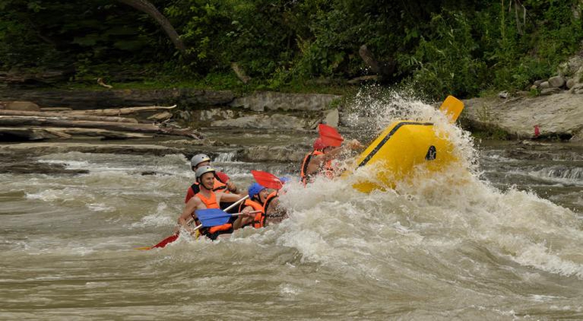 Rafting in the Carpathians