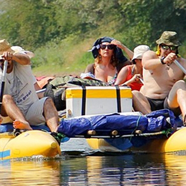 One-day rafting on the Dniester River