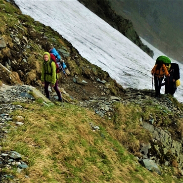 Trekking to Moldovyanu in Romania