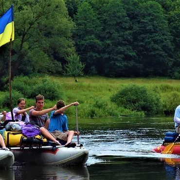 Rafting on Sluch river, 3 days