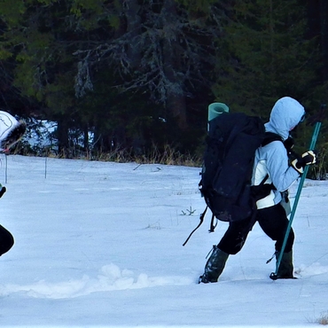 Winter hiking to Petros