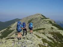 summer trekking in the   Carpathians