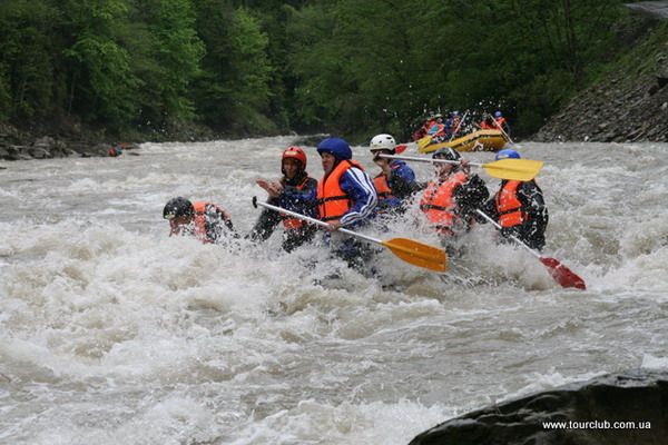 rafting in Ukraien, recration in Carpathians