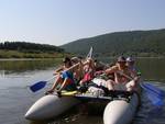 rafting on the Dniester in Ukraine